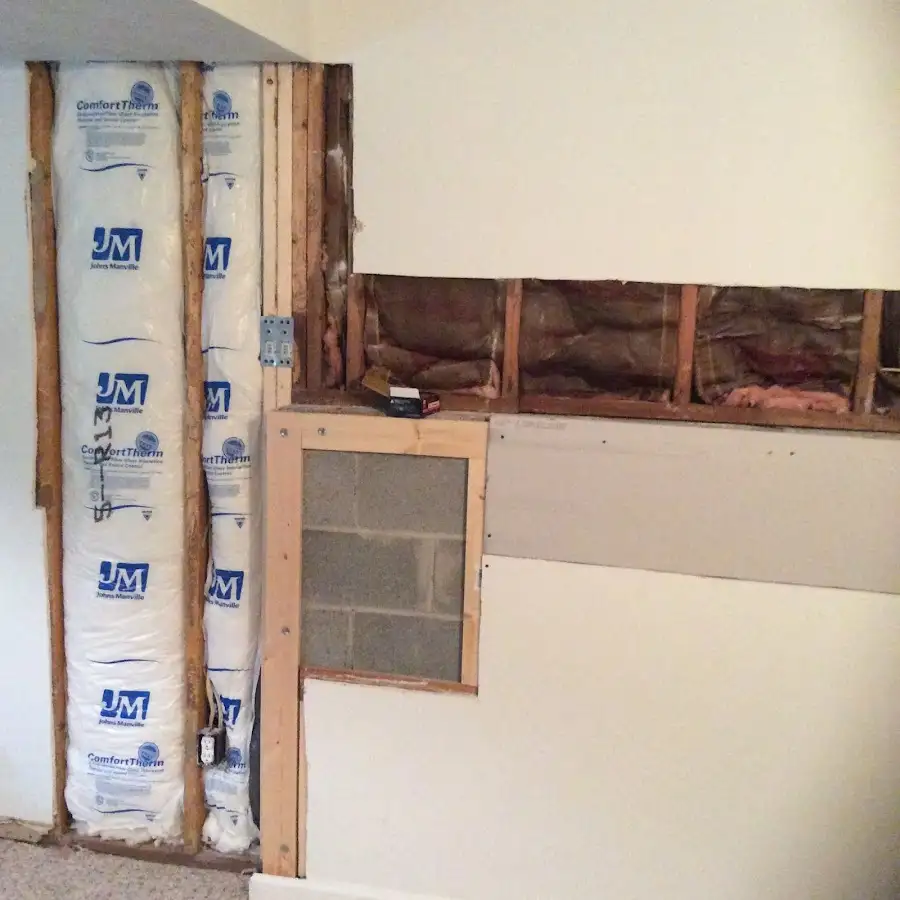 Wall insulation replacement during Odor Removal & Deodorization in Secaucus